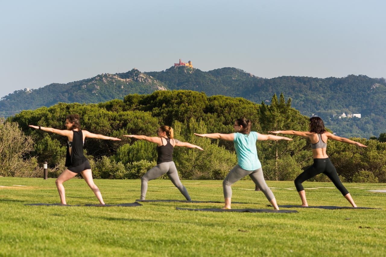 ヴィラ ガーレ シントラ エクステリア 写真 A group of people practicing yoga